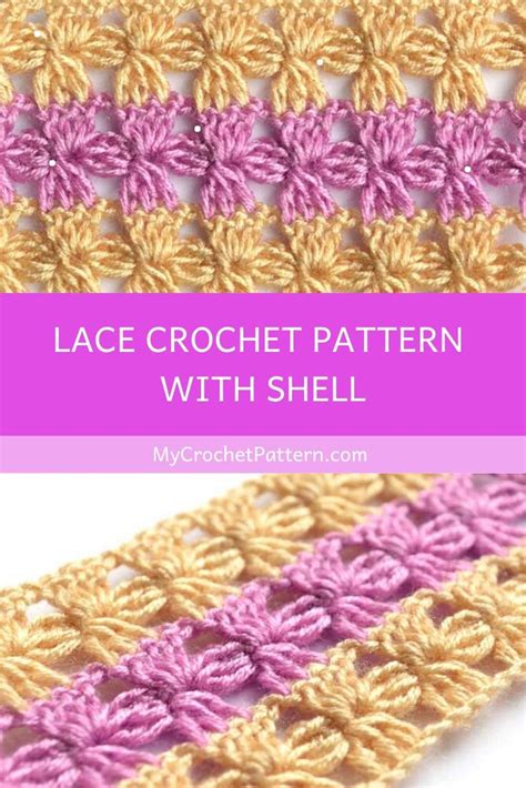Lace Shell Pattern Crochet 的图像结果