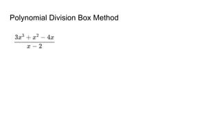 Image result for Box Method of Synthetic Division with Missing Exponents