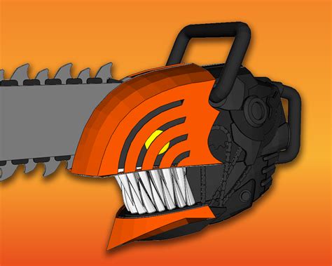🪚 Chainsaw Man Helmet Set - Pepakura 3D Template・ 3D File for ...