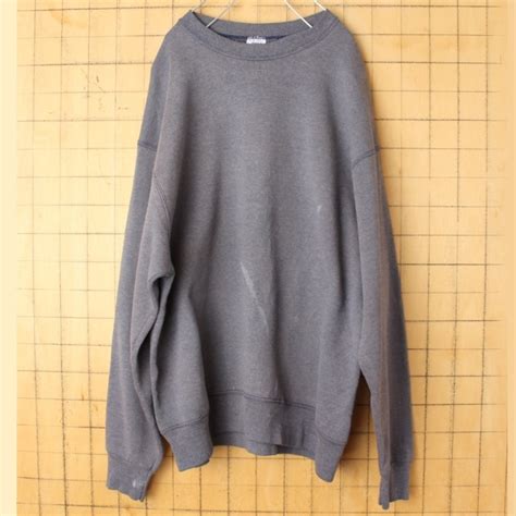 90s USA製 BVD プレーン スウェット 霜降りネイビー ブルー メンズXL 無地 アメリカ古着 091022aw61 | 古着屋 ...