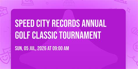 Speed City Records Annual GOLF Classic Tournament, Maple Ridge Golf ...
