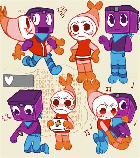 shrimpo & boxten || dandy's world | Милые рисунки, Артбуки, Милые каракули