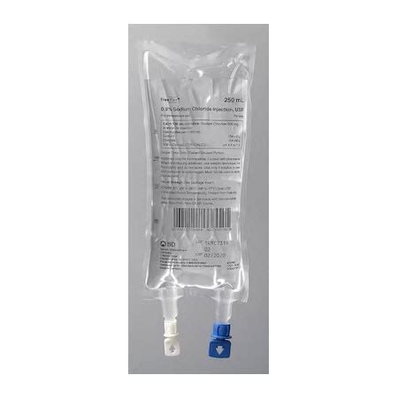 Sodium Chloride Injection 0.9% IV Solution, 250mL | Bound Tree