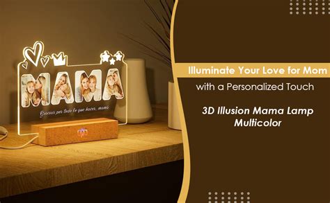 Buy apnaphoto Personalized 3D Illusion Mama Lamp Multicolor with Remote ...