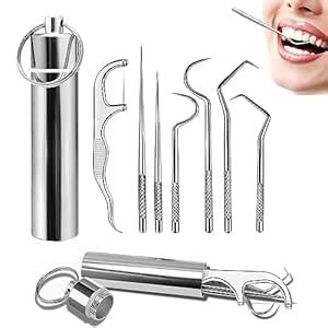 Gyanadh 7 Pcs Teeth Cleaning Tool Toothpicks Dental Tools Teeth Braces ...