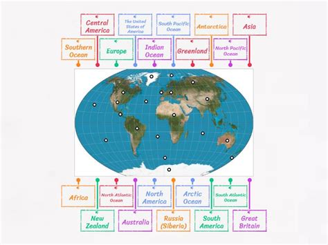 World Map Simple Labelled 的图像结果