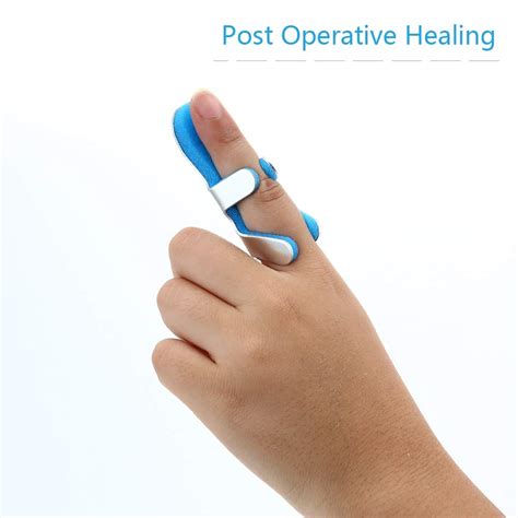 Frog Type Medical Broken Finger Splint Aluminum Foam Support Brace(M ...