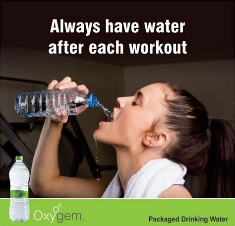 Always have water after each workout. #DrinkingMoreWater Oxygem ...