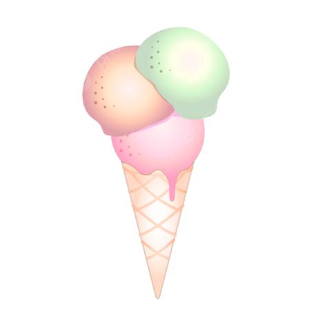 Ice Cream Cone, Ice Cream, Colorful, Cone PNG and Vector with ...