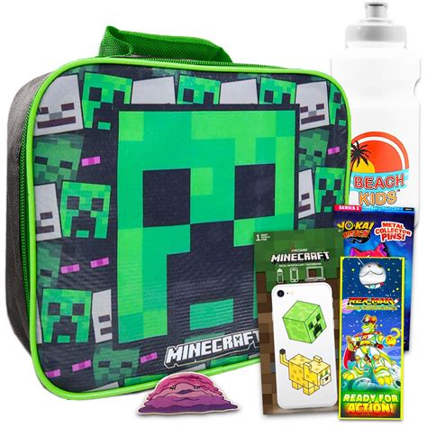 Minecraft School Supplies Set - Bundle of 6 Pc Minecraft Lunch Box ...