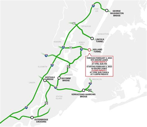 Lincoln Tunnel Takes Toll as Holland Tunnel Closes Overnight Through ...