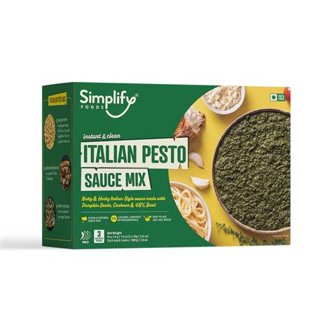 Italian Pesto Sauce Mix – Simplify | 100% Clean Foods