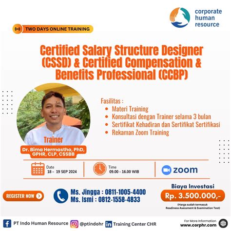 Certified Salary Structure Designer (CSSD) & Certified Compensation & Benefits Professional ...