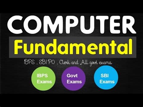 Computer Fundamental basics Short Notes for IBPS PO ; LIC AAO ; SBI ...