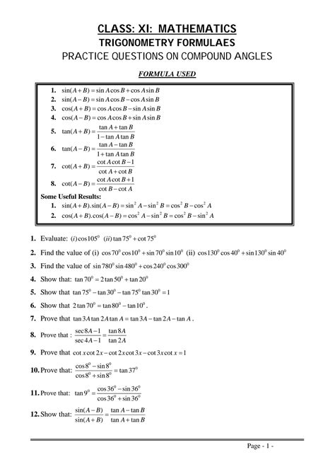 Trigonometry Tricks Class 11 的图像结果