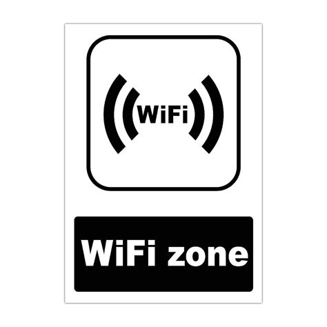 SIGN EVER WiFi Zone Sign Board for Cafe Restaurant Hotel Shop Office ...