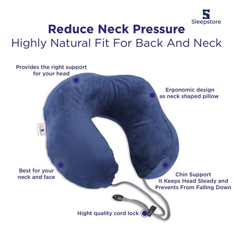 Travel Neck Memory Foam Pillow – Lightweight Comfort On the Go - Sleepstore