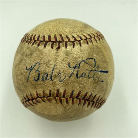 Babe Ruth Autographed Signed Beautiful & Lou Gehrig Dual 1920'S ...