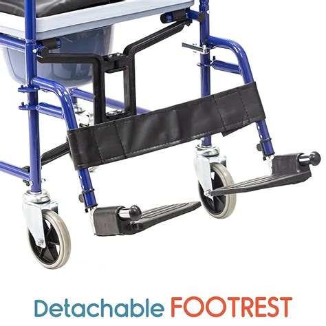 KosmoCare Prime Commode Wheelchair | Adult Commode Chair with Removable ...