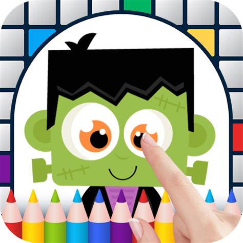 Frankenstein Color by Number - Free Pixel Art Game - Coloring Book ...