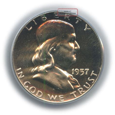 1957 Franklin Half Dollar Pf 68 | Anacs Graded