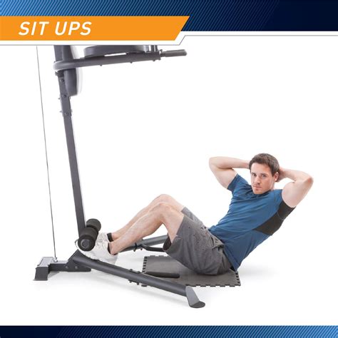 Marcy Power Tower Multi Workout Home Gym Pull Up Chin Up Dip Station ...