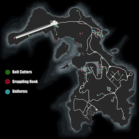 Locais do cortador de parafusos Cayo Perico Heist GTA Online