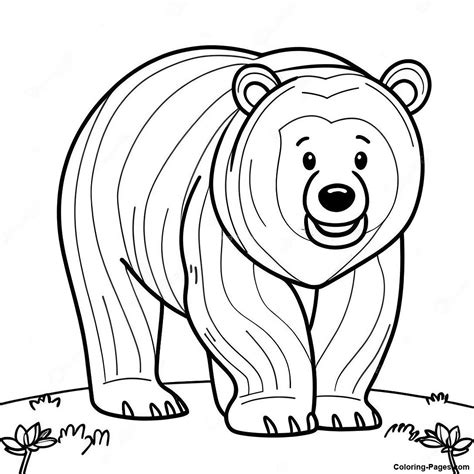 Sheep Brown Bear Coloring Colouring Pages Activities Kids Template Book ...