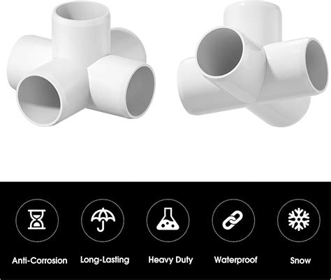 EPHECH 4PCS 1-1/2Inch Elbow PVC Fitting, 5-Way Heavy Duty India | Ubuy
