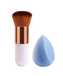 Prosopyare Foundation Blusher Brush With Beauty Blender Makeup Sponge ...