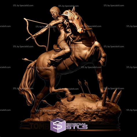 Lara Croft on Horse | SpecialSTL