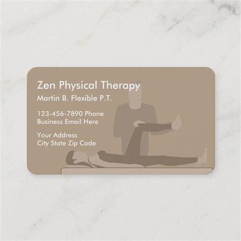 Physical Therapist Business Cards | Zazzle