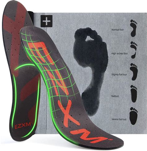 Amazon.com: Ezxm Arch Support Orthotic Custom Insoles Shoe Inserts - Support for Plantar ...