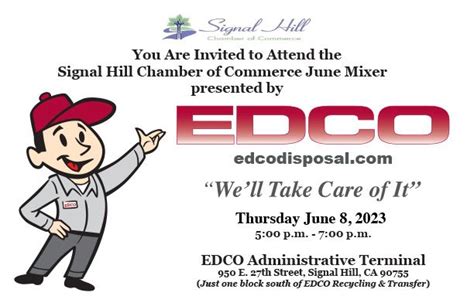 Signal Hill Chamber of Commerce June Mixer, Edco Waste & Recycling ...