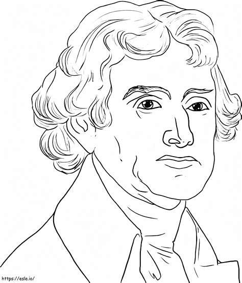 Dibujo De Thomas Jefferson