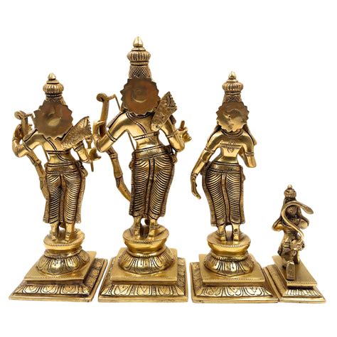 brass idol, hindu god statue, pooja murti, home temple decor, spiritual ...
