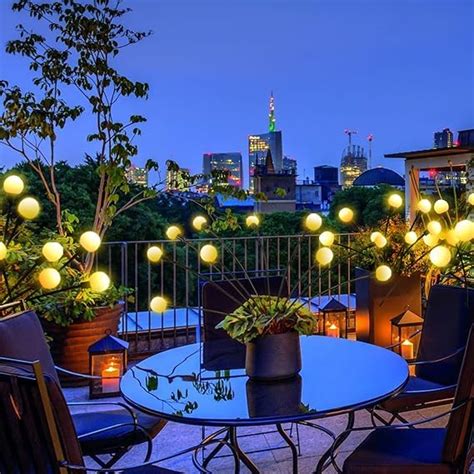 H.R Trading Solar Garden Lights, Solar Powered Firefly Lights Outdoor ...
