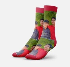 Custom Printed Photo Socks Online | CanvasChamp