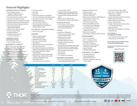 2023 Thor Vegas Brochure | Download RV brochures | RecreationalVehicles ...
