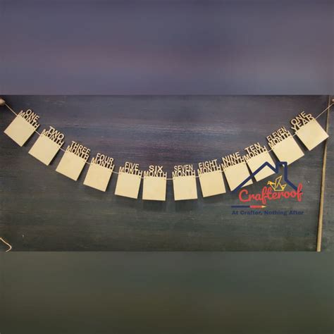 One to Twelve Month Mdf Album – Crafteroof