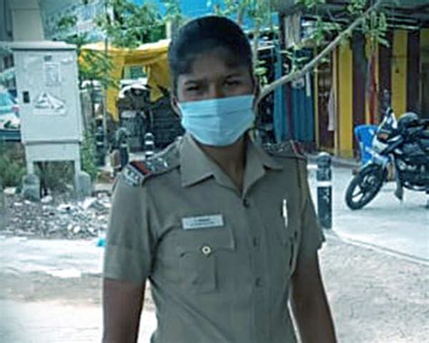 Footballer Indumathi Kathiresan Dons Police Uniform To Enforce Lockdown ...