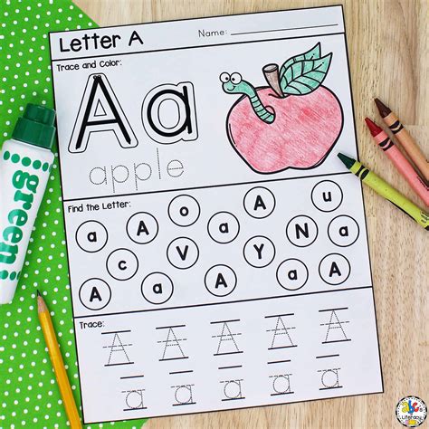 Letter A Printable: Preschool Worksheet for Letter Recognition ...