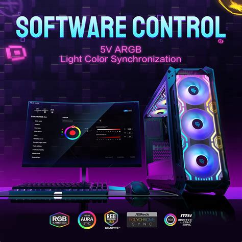 Asiahorse ARGB 360mm Pwm Chassis Fans Use in Pc Case,Computer Cooling ...