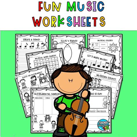 Music Worksheets for 1st Grade & 2nd Grade - Etsy