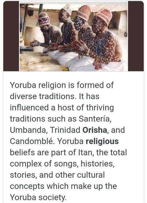 What is the cultural belief of Yoruba - Brainly.in