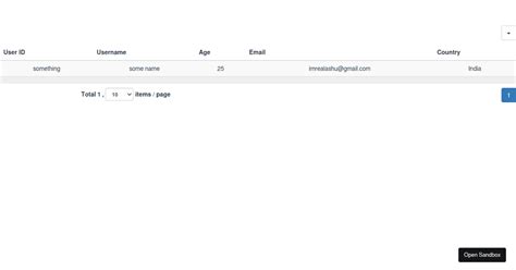DataTable Vue 2 的图像结果
