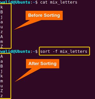 Sort Command Tutorial 的图像结果