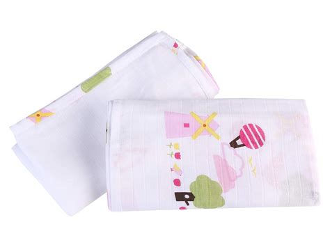 Buy My Milestones 100% Cotton 3 in 1 Muslin Double Cloth (2 Layers ...