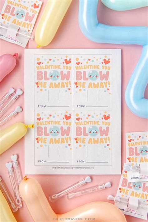 Bubble Valentines (Free Printable) - The Best Ideas for Kids