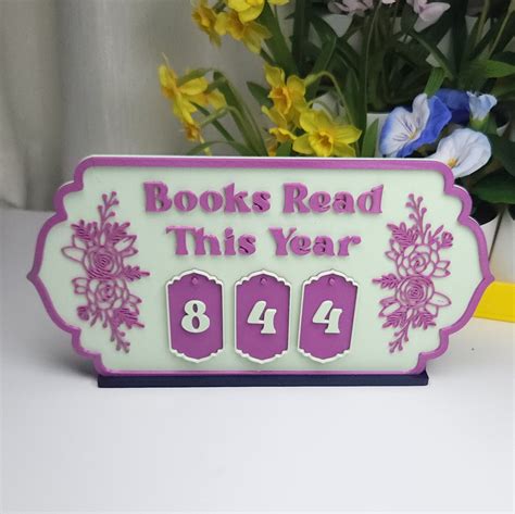 Book Reading Tracker / Counter Sign - Mint – TuneeManee